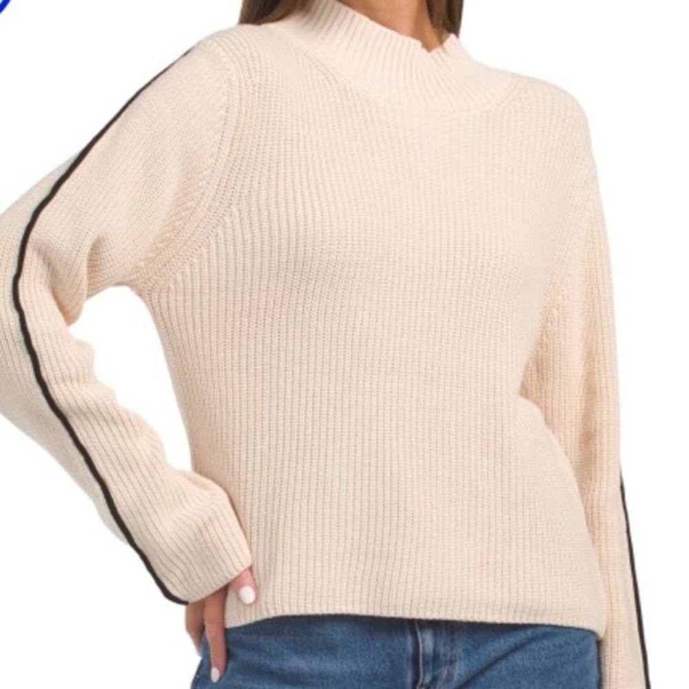 French Connection Mozart Contrast Stripe Turtleneck
Sweater